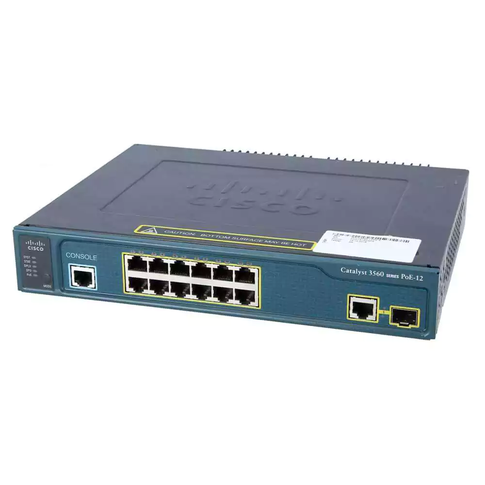 WS-C3560-12PC-S سوئیچ سیسکو مدل WS-C3560-12PC-S